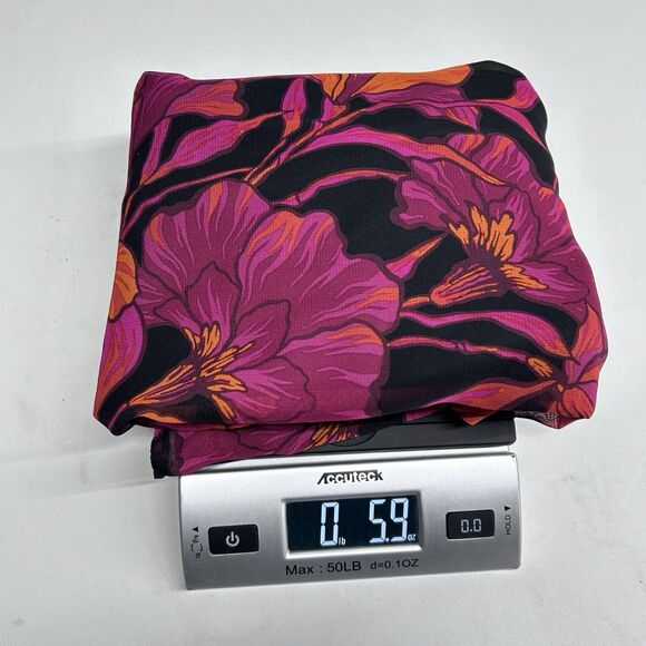 Vince Camuto Flutter Sleeve Lined Blouse Top L Floral Feminine Office Career - Picture 8 of 9